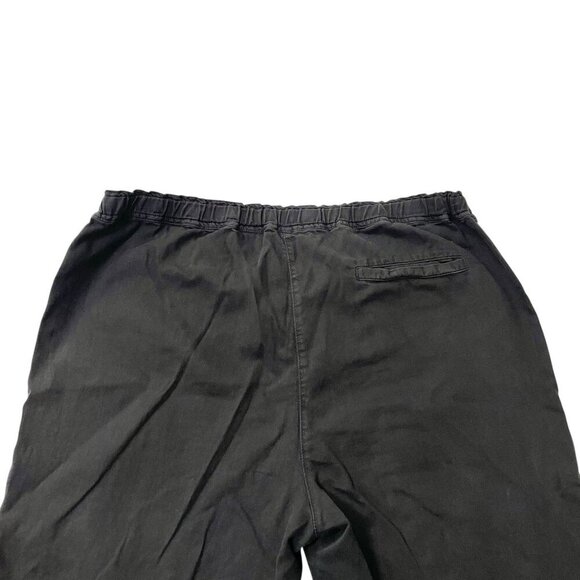 EILEEN FISHER Utility Tapered Ankle Pant Organic Cotton Classic Black sz Medium - Picture 4 of 7